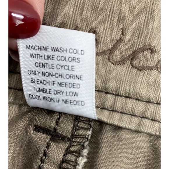 Maurice Pants‎ Womens Size 5/6 Long Brown Boot Distress Chino Slacks - Picture 5 of 13